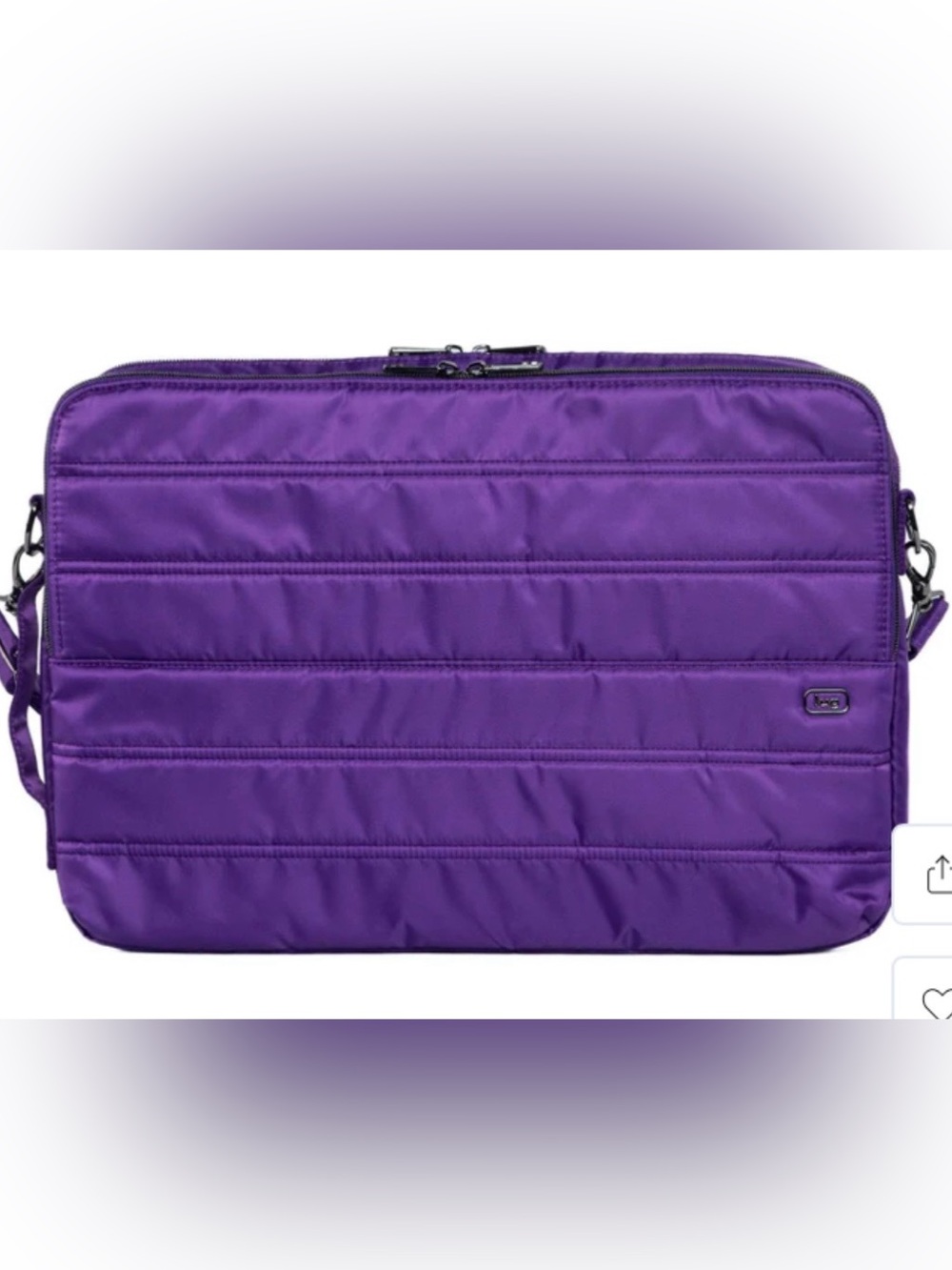 Lug Delta 17inch Laptop Bag. Grape Purple. EUC